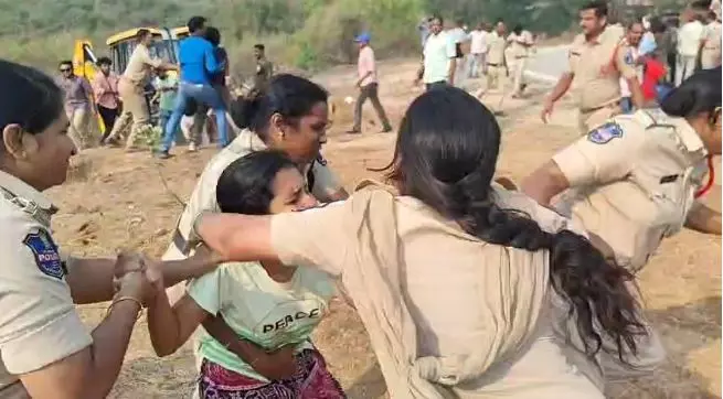 HCU students detained for averting leveling works at 400-acre land meant  for auction
