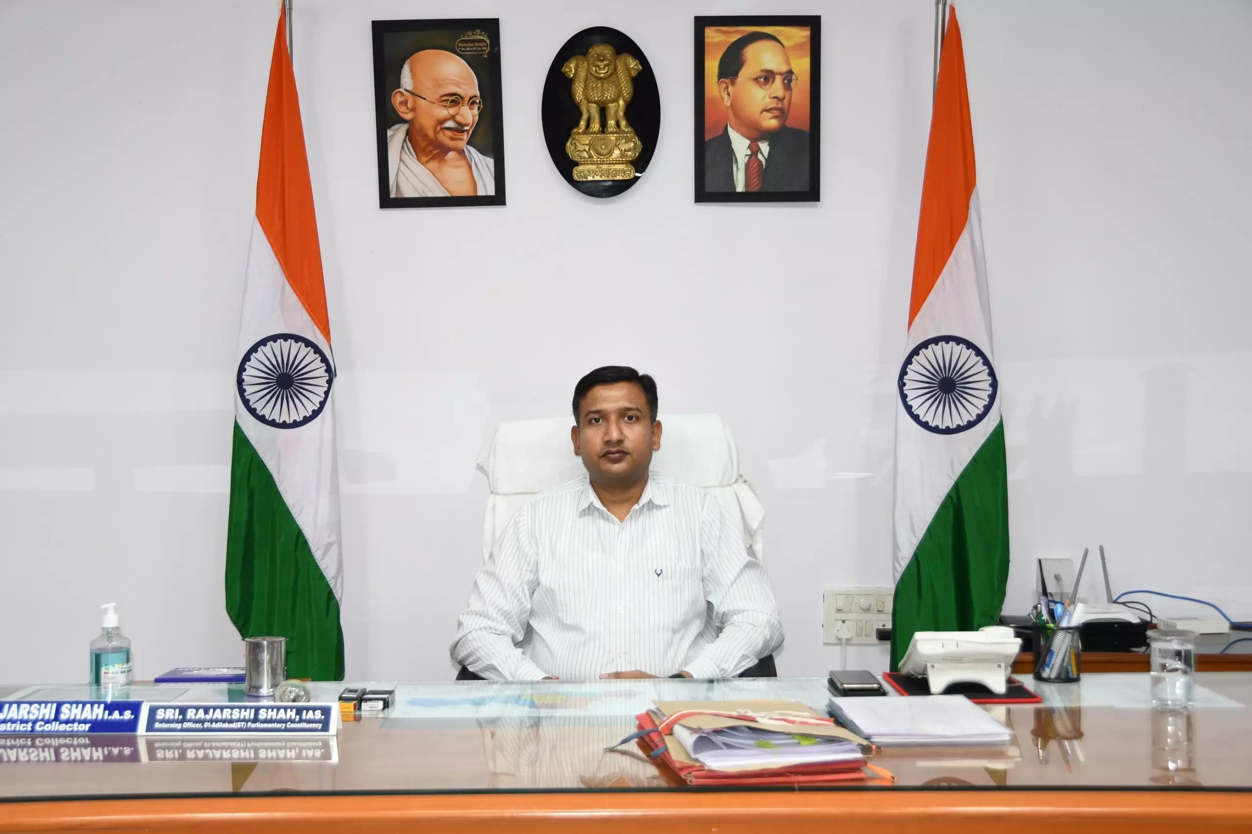 Adilabad Collector Rajarshi Shah Wins SKOCH Awards