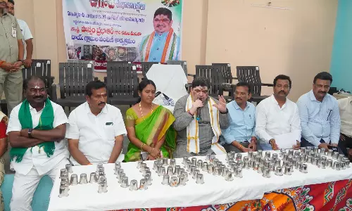 Steel Glasses Replace Plastic Ones in Husnabad