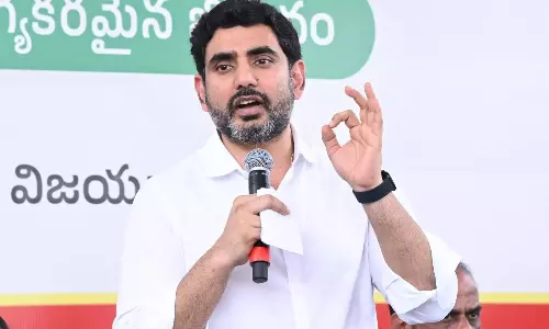 Lokesh lauds differently abled student’s AI startup
