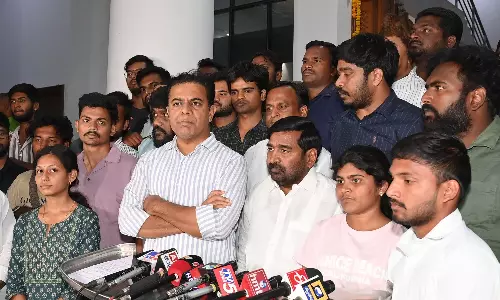 BRS says Gachibowli Lung Space Destroyed