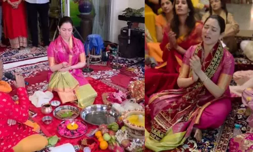 Tamannaah Bhatia in spiritual mood