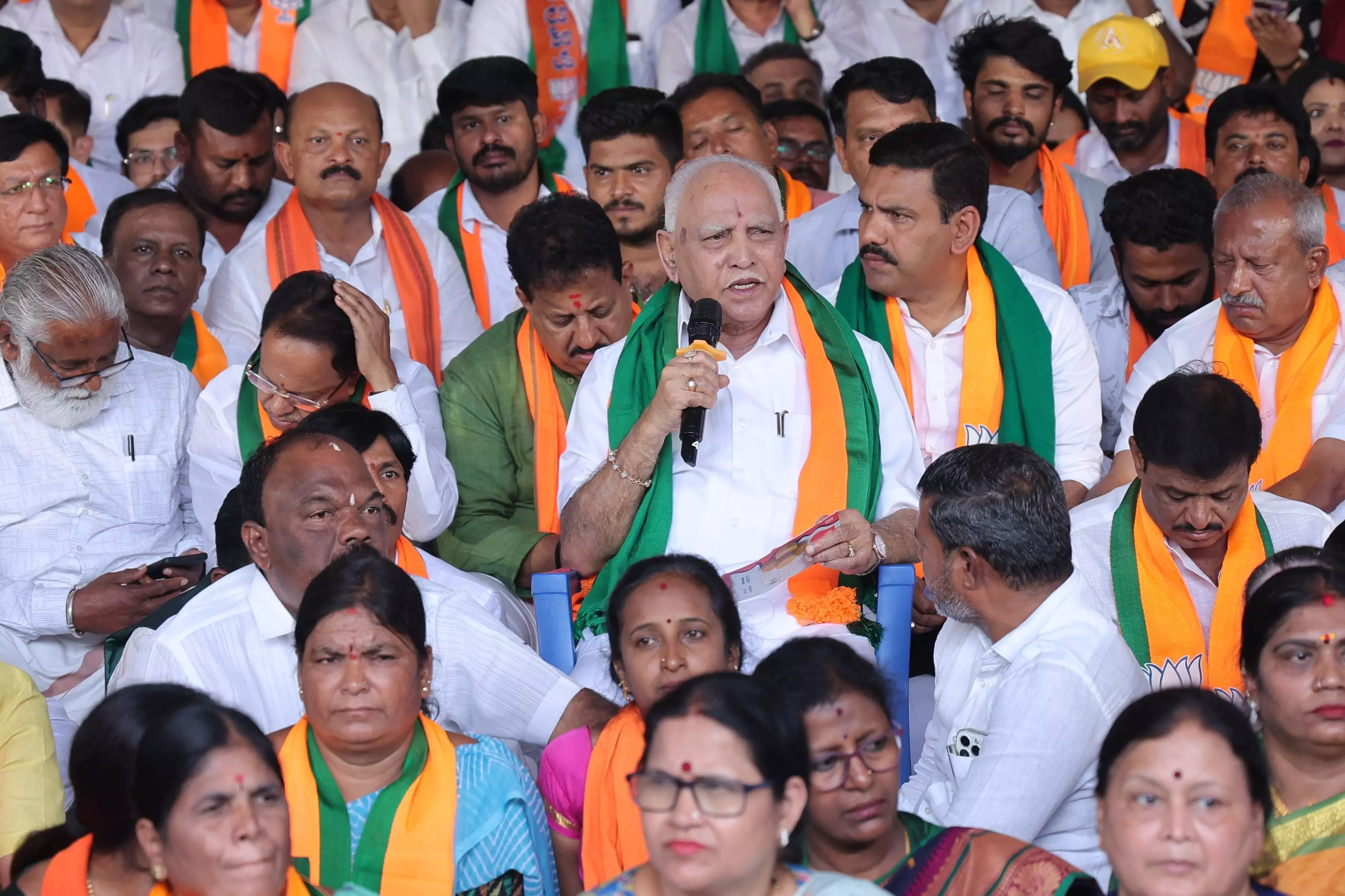 Former CM BSY protest at Freedom Park draws flak from expelled BJP MLA