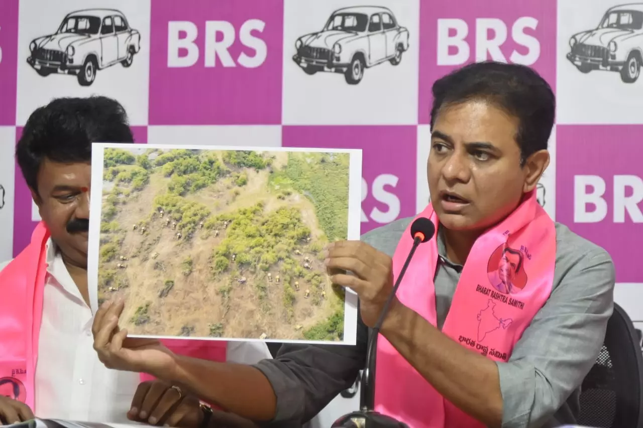 We will develop an eco-park there: KTR We will develop an eco-park there: KTR