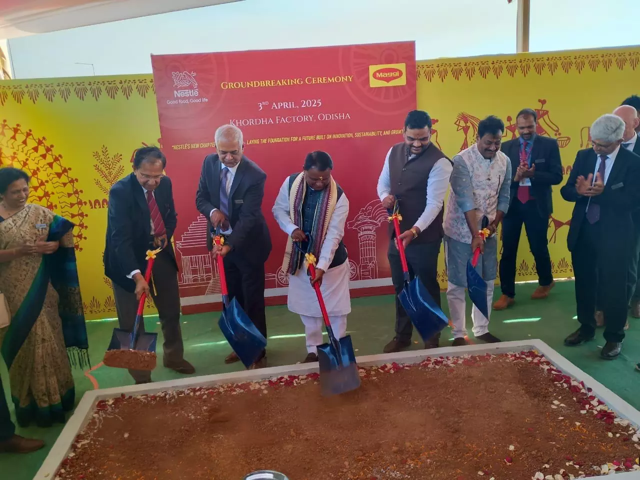 Odisha CM Mohan Charan Majhi lays foundation stone of Nestlé India’s upcoming factory