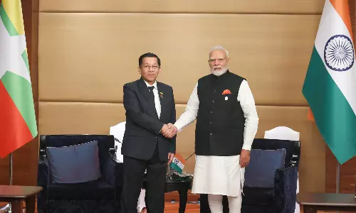 PM Modi meets head of Myanmars military government