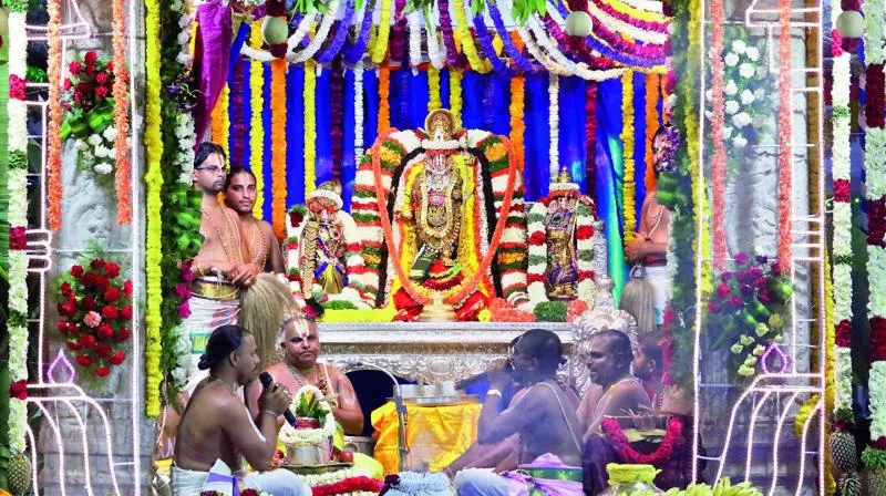 Sri Rama Navami utsavalu kicks off at Vontimitta Temple