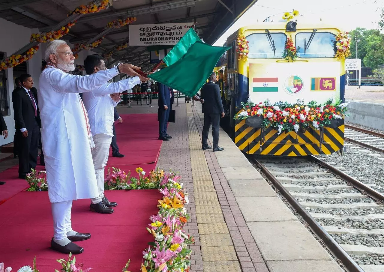 Sri Lanka: Modi launches two railway projects built with Indian assistance in Anuradhapura