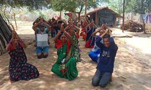 PVTG parents protest for road to ensure kids’ education