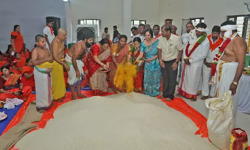 Talambralu preparations in full swing in Vontimitta