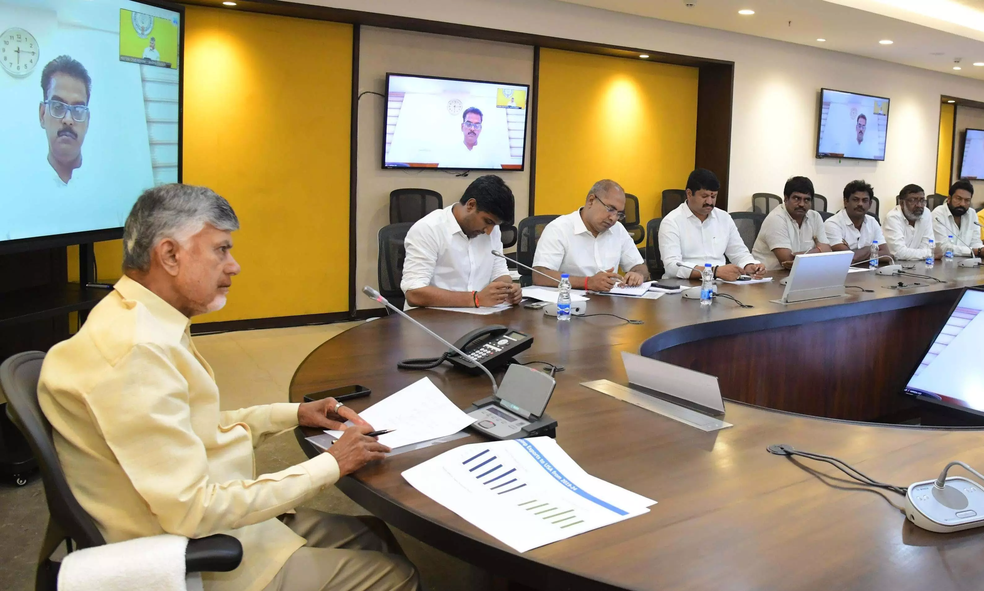 CM Naidu assures aqua farmers over US tariff on their product
