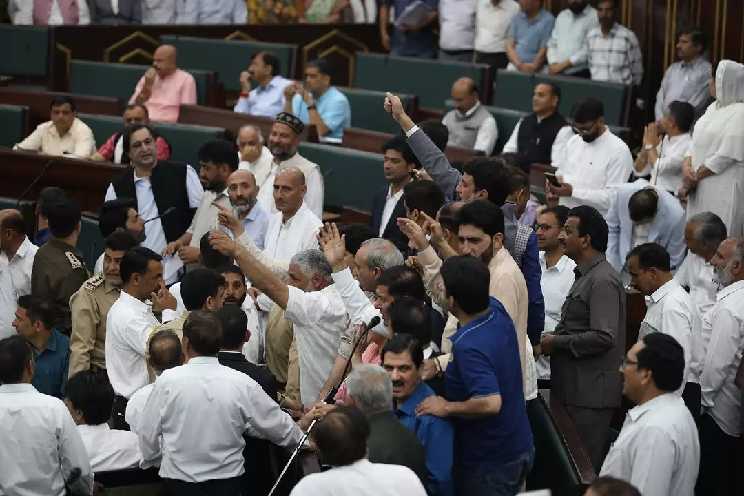 Waqf Act Fallout: Ruckus Continue in J&K House; PDP Member Marshalled Out