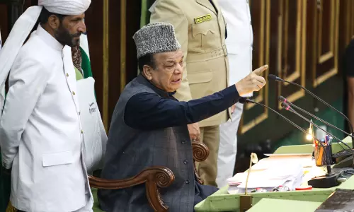 Chaos in JK Assembly over Waqf Act, PDP MLA marshalled out Chaos in JK Assembly over Waqf Act, PDP MLA marshalled out