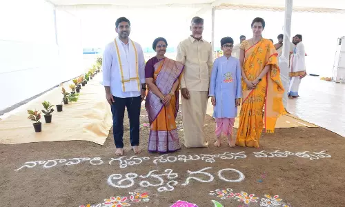 Andhra CM Naidu lays foundation stone for new house in Amaravati