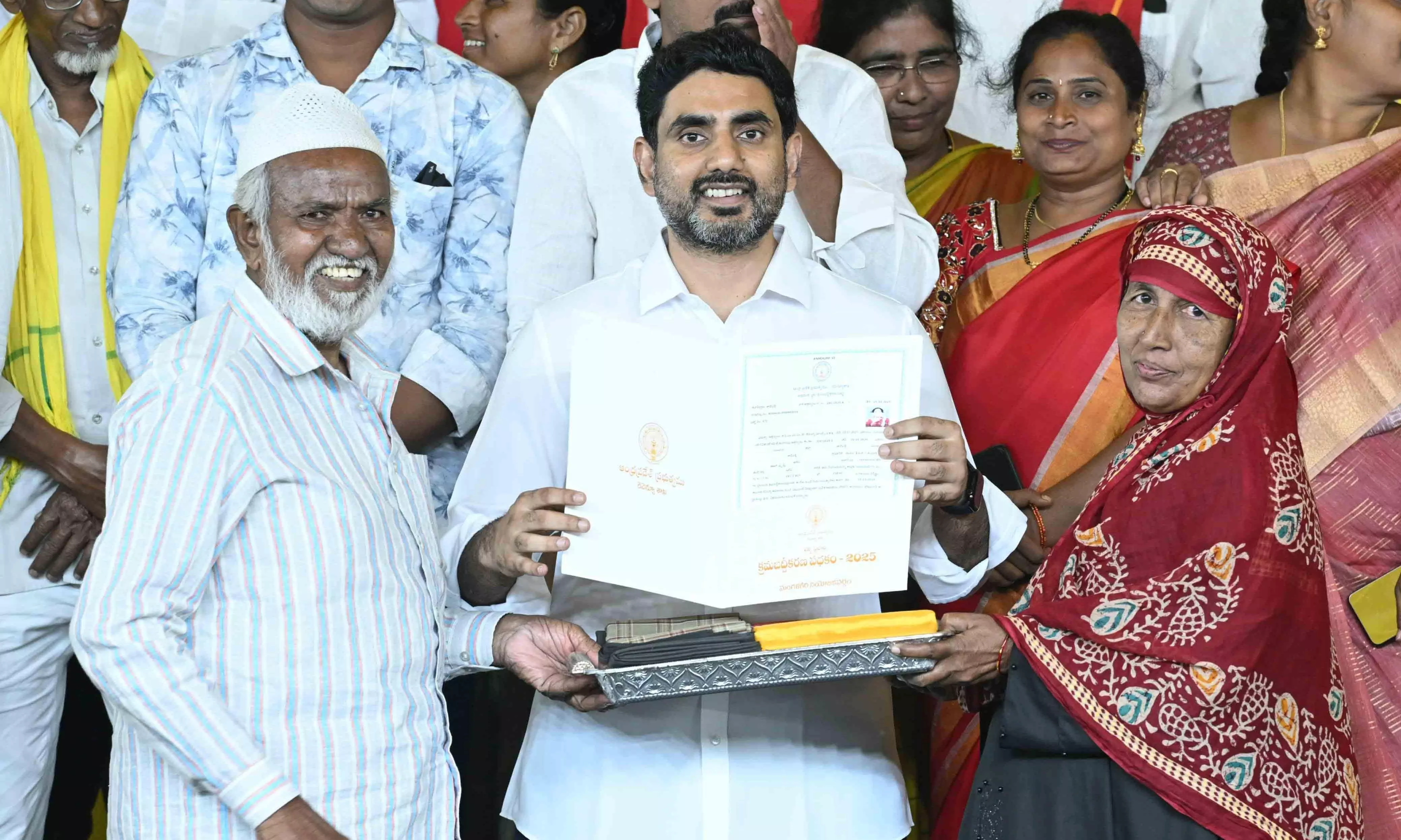 Free land title registration in Mangalagiri from next week: Lokesh