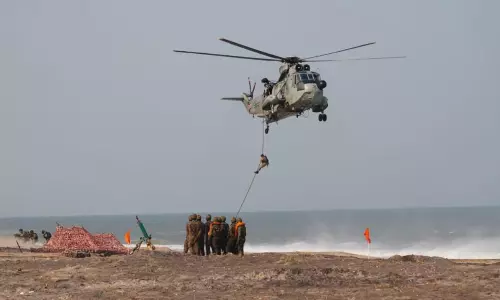 US, Indian Navy exhibit might at Kakinada