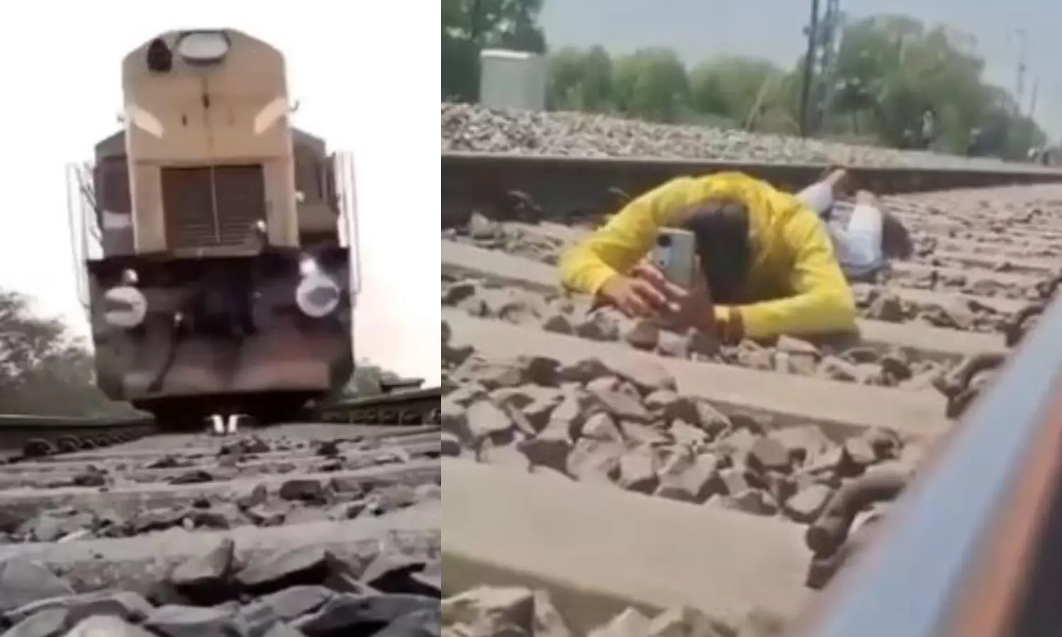 UP man makes reel as train passes over him, arrested after getting viral UP man makes reel as train passes over him, arrested after getting viral