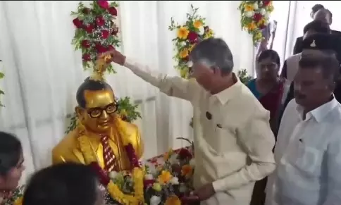 Andhra Pradesh CM, YSRC Chief Pay Tributes To BR Ambedkar