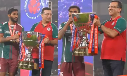 Toxic Boss Energy: Sanjiv Goenka Gets Slammed For Lifting ISL Trophy Toxic Boss Energy: Sanjiv Goenka Gets Slammed For Lifting ISL Trophy