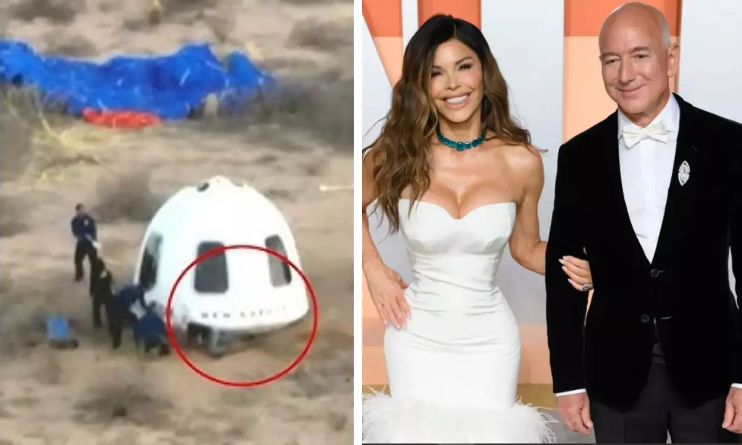 Bezos Trips in Texas Desert While Welcoming Sanchez From Space Bezos Trips in Texas Desert While Welcoming Sanchez From Space