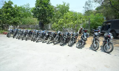 18 Stolen Bikes Seized from Person in Warangal