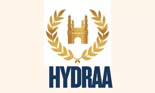 HYDRAA Truck Hit At Kukatpally