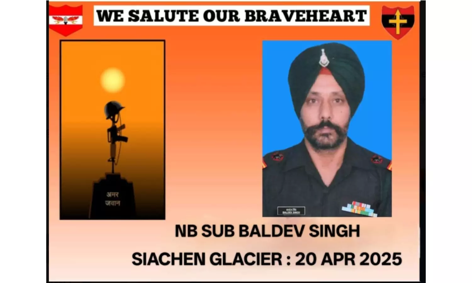 JCO Dies In Siachen Glacier Area; Army Pays Tribute
