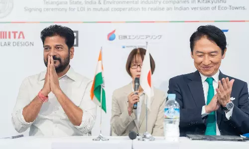 Revanth Taps Japan for Eco-town in Hyderabad Revanth Taps Japan for Eco-town in Hyderabad