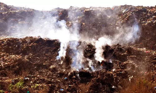 Fires at Dumping Yard Trigger Health Risks in Karimnagar
