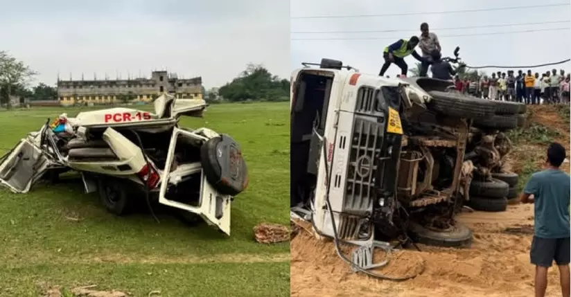 Two Police Personnel Killed, One Injured As Truck Rams PCR Van In Odisha