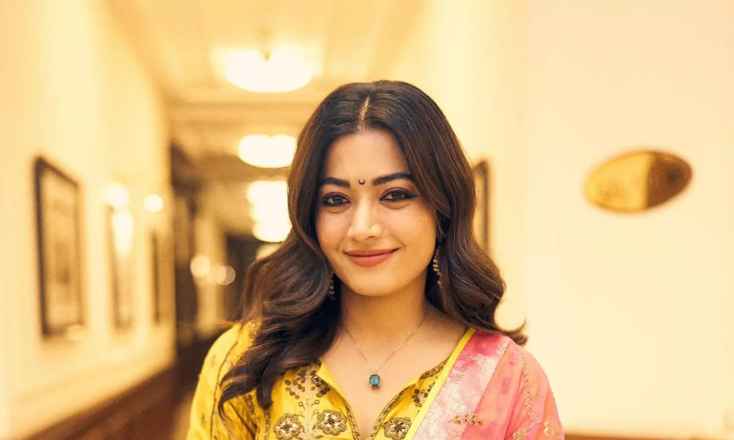 Rashmika Mandanna Loves Her Yellow Anarkali Suit