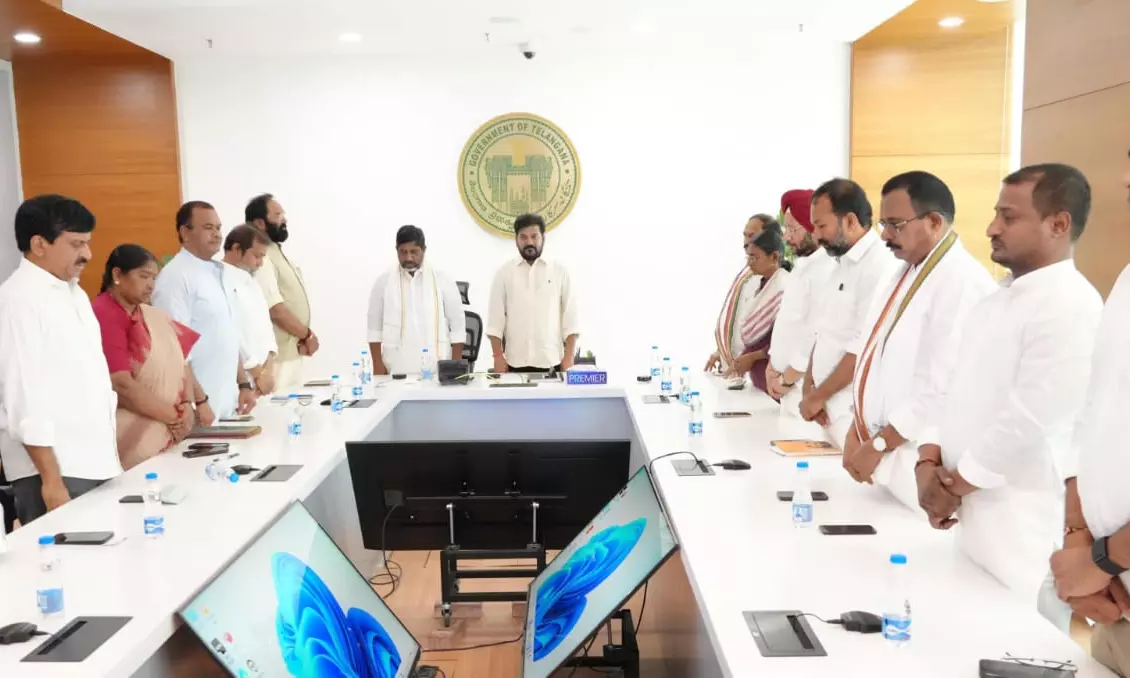 Pahalgam Terror Attack: Telangana CM, Ministers Observe Two-Minute Silence For Victims