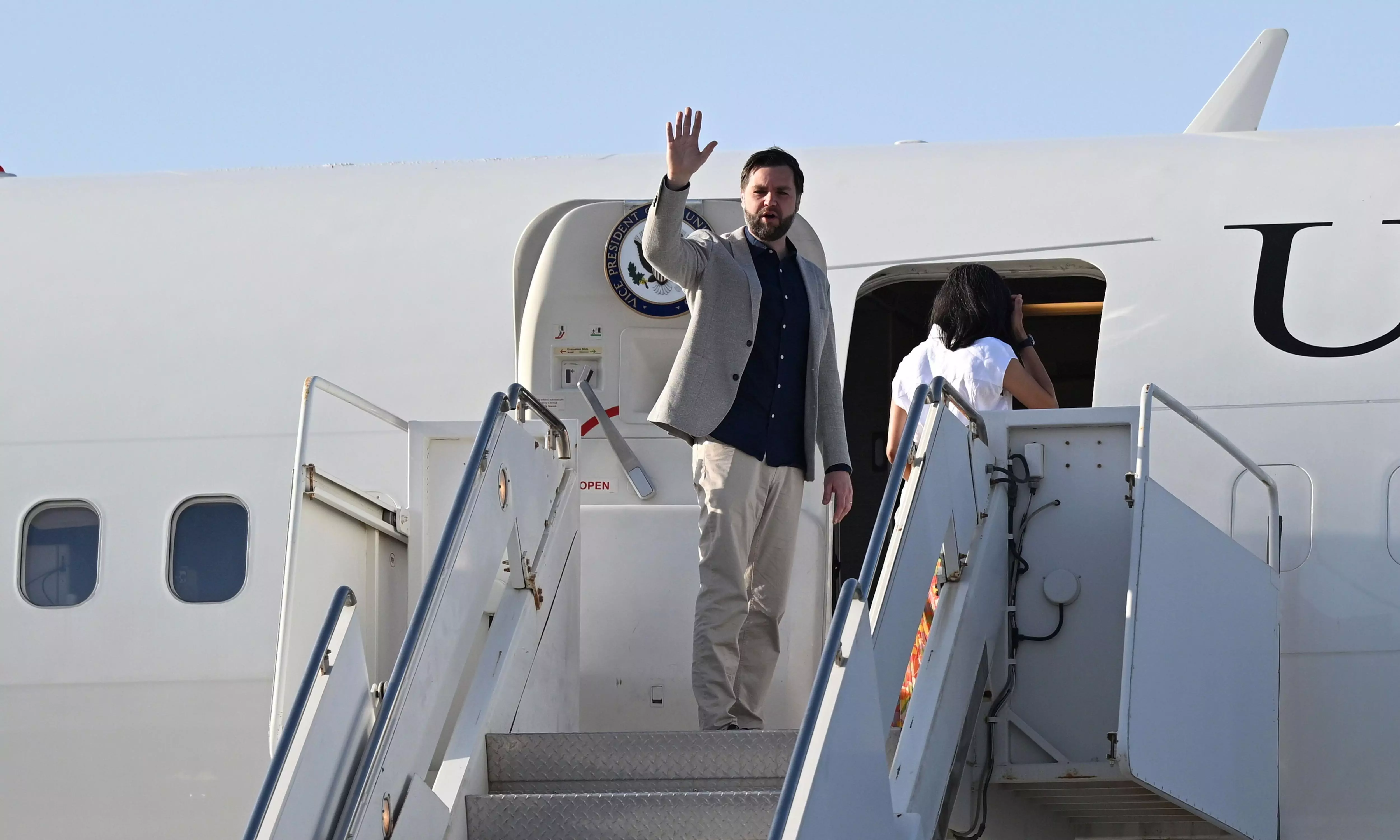 US Vice-President J D Vance Leaves For Washington From Jaipur