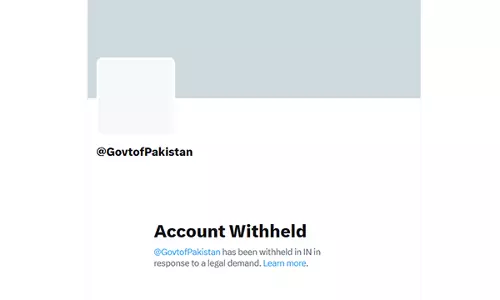 Pakistan Governments X Handle Withheld In India