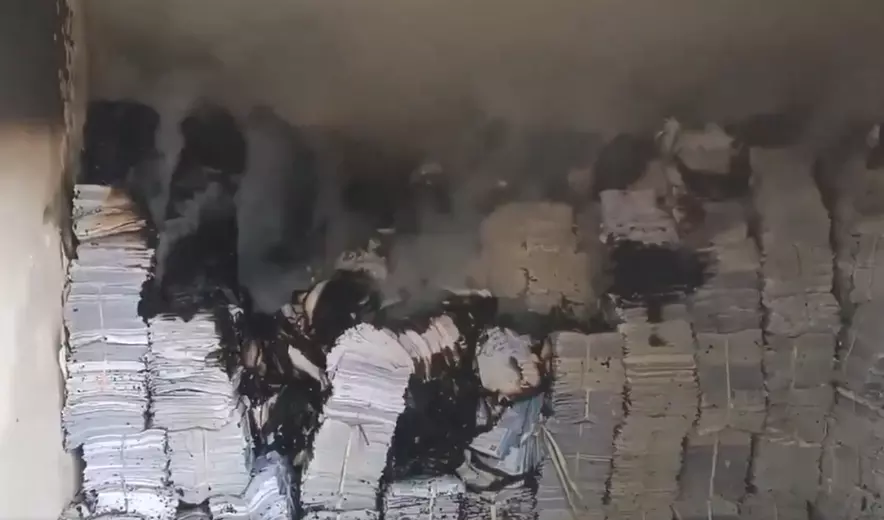 Satavahana Universitys Store Room with Student Records Gutted