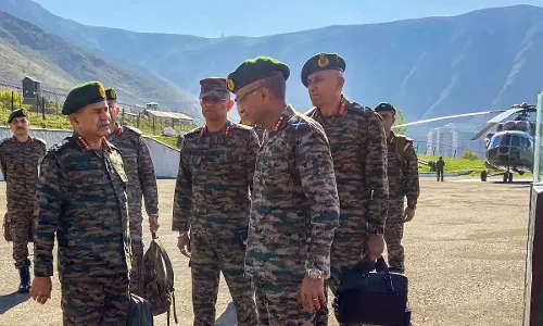 Army Chief Gen Dwivedi Arrives In Kashmir To Review Situation