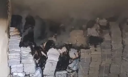 Satavahana Universitys Store Room with Student Records Gutted