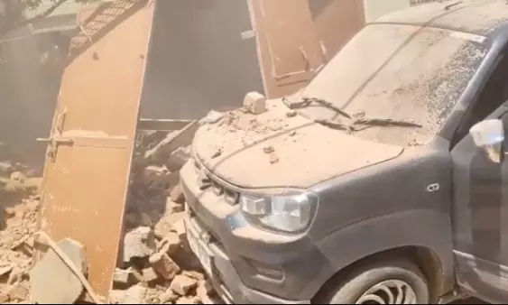 IAF Object Falls on MP House, Causes Major Damage IAF Object Falls on MP House, Causes Major Damage