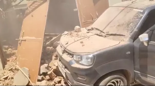 IAF Object Falls on MP House, Causes Major Damage IAF Object Falls on MP House, Causes Major Damage