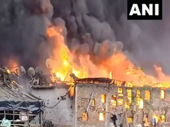 Nine Houses Gutted in Fire in Dalit Locality in Pratapgarh Nine Houses Gutted in Fire in Dalit Locality in Pratapgarh