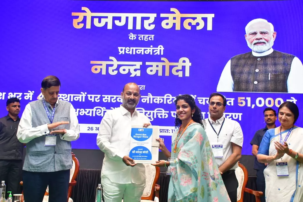 Bandi Presents Appointment Orders To Candidates Recruited In Various