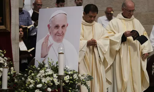 Catholics Mourn Pope Francis, Join Live Screening Of Funeral
