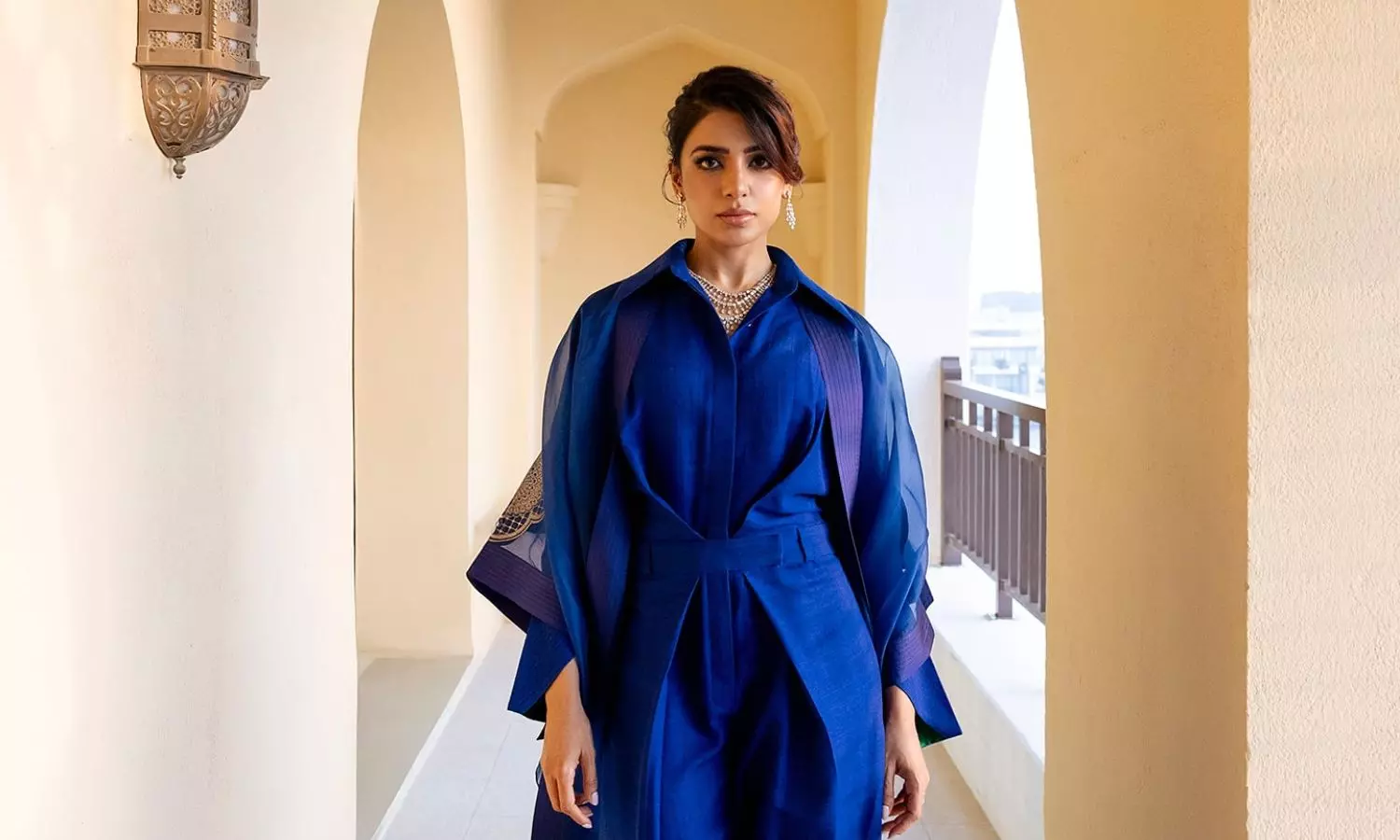 Samantha Ruth Prabhu Shines In Classy Blue Ensemble