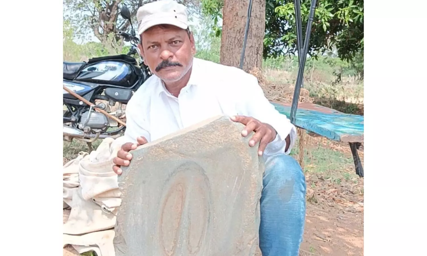 Rare Neolithic Musical Rock Unearthed In Jangaon