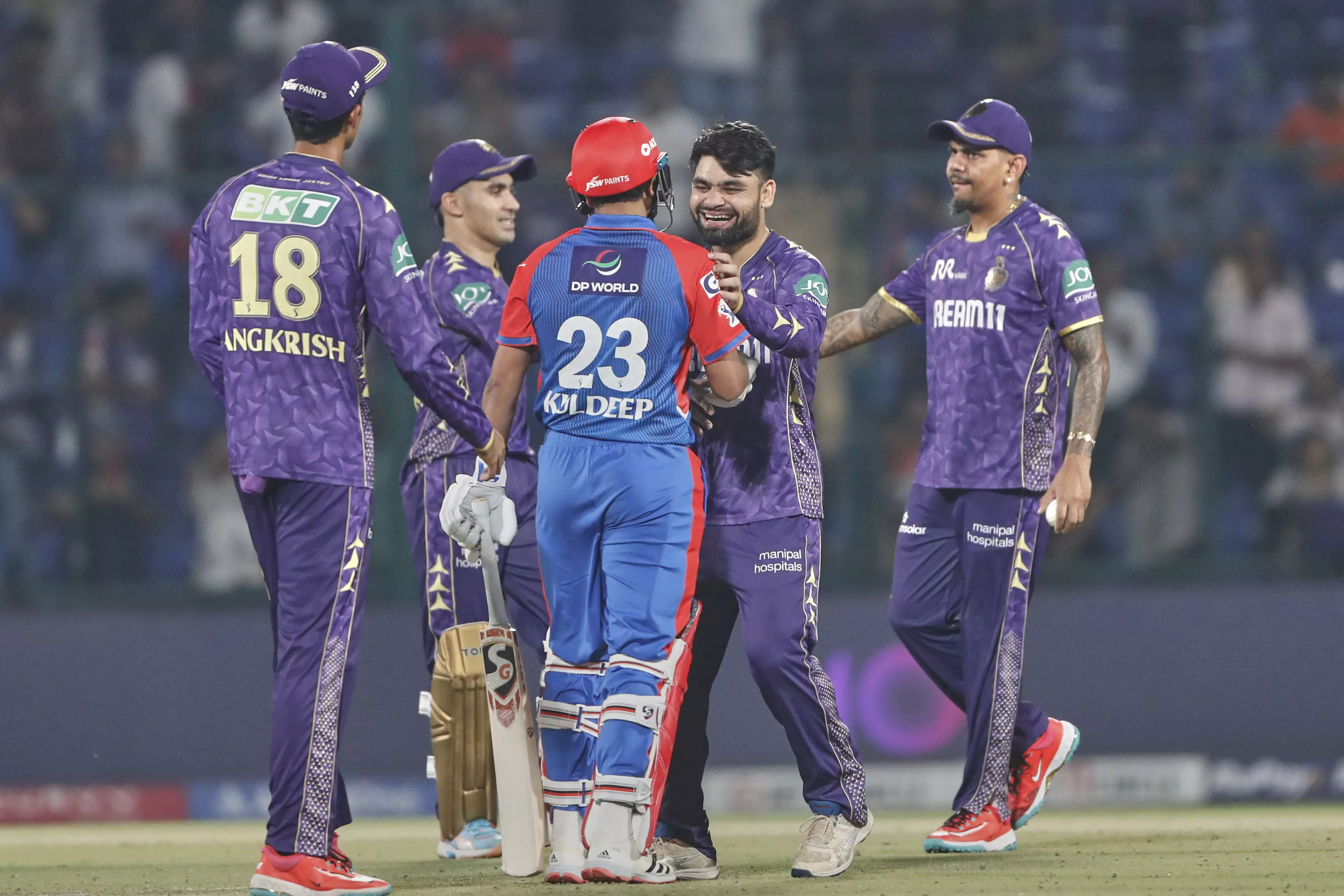 KKR Defeat DC by 14 Runs