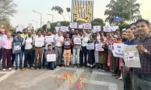 IIT, Manuu Students Hold Rallies for Pahalgam Victims