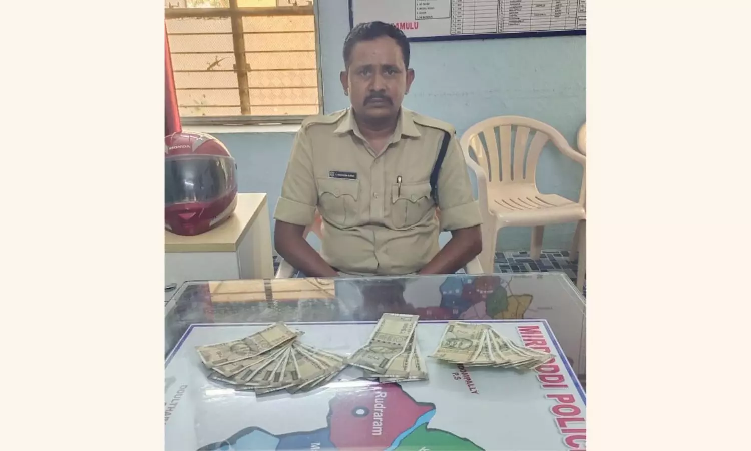 Mirdoddi Police Station Home Guard Held In Bribe Case