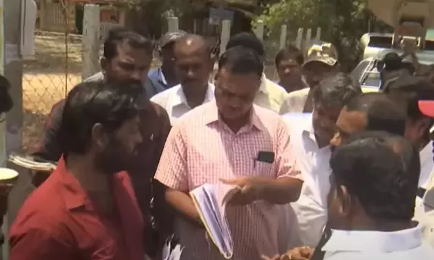 Officials Conduct Land Survey at Bugga Mutt Amid Encroachment Allegations