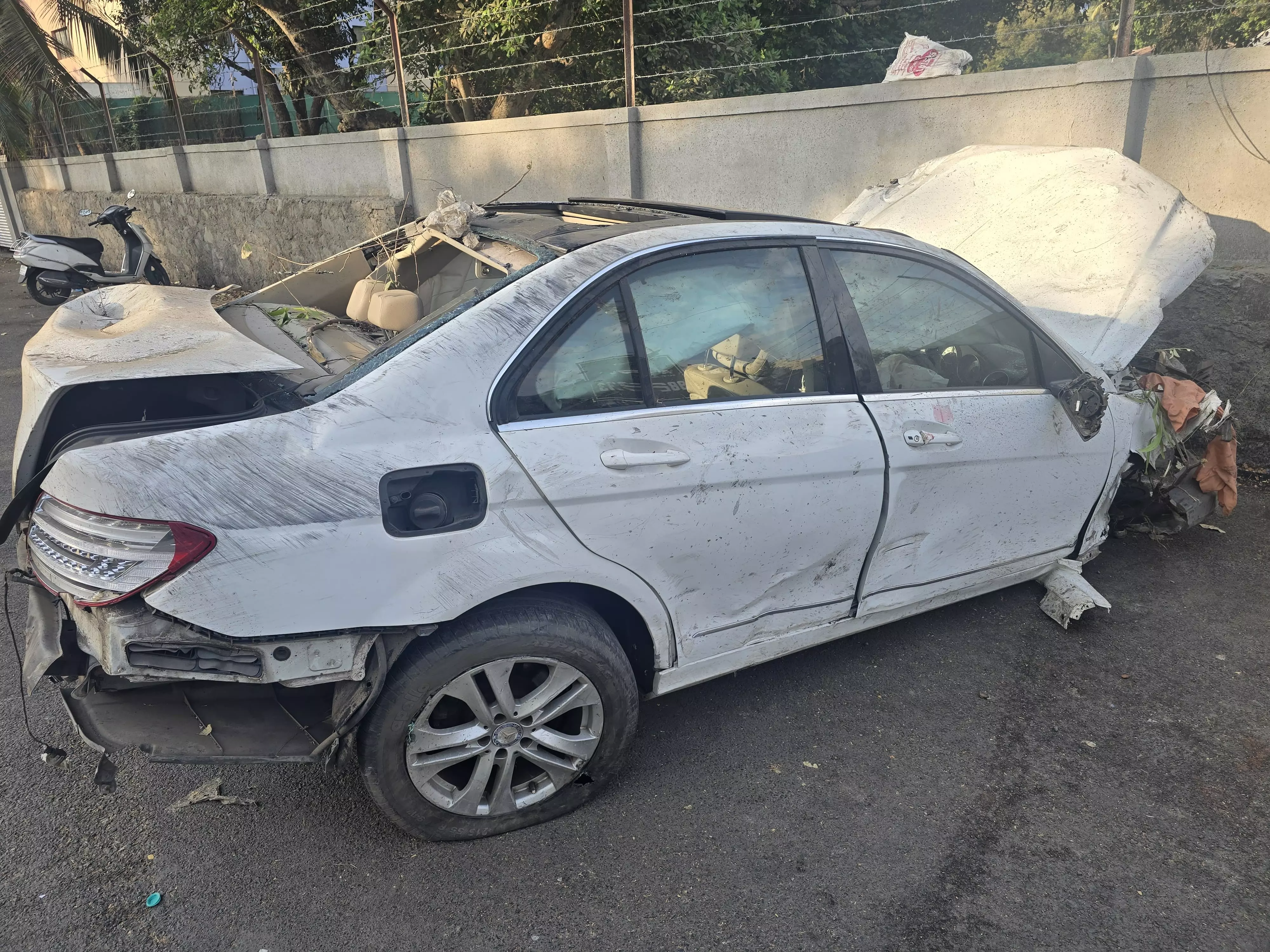 Pune: One Killed, 3 Hurt As Mercedes Rams Into Motorcycle, Falls Off Bridge