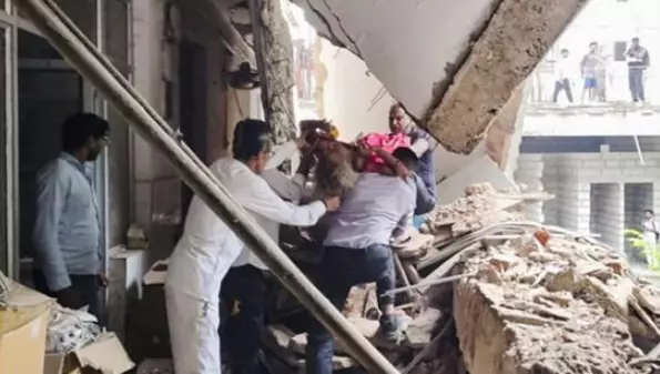 Two Dead, One Trapped as Hospital Corridor Collapses in Jamshedpur